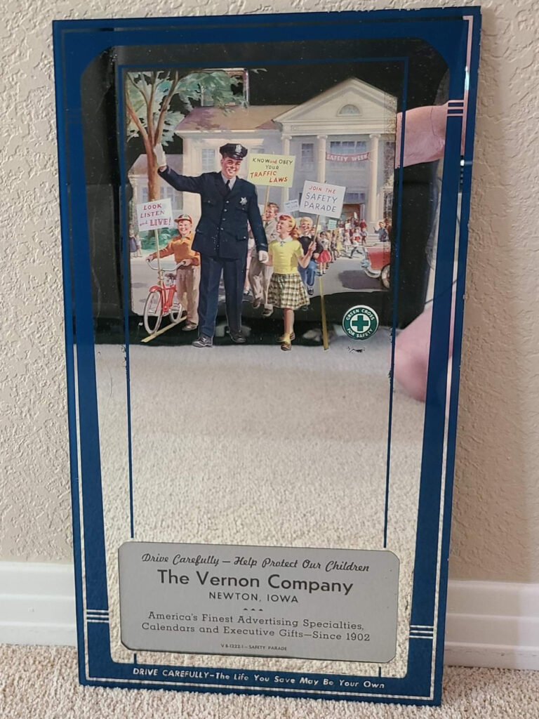 Vernon Company promo mirror.