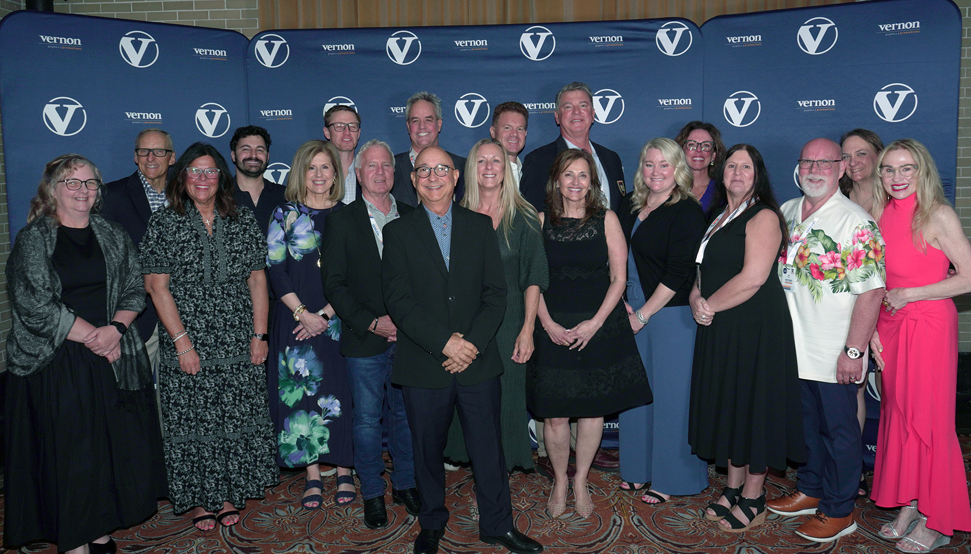 Vernon 2025 Top 25 sales reps pose for a photo at the National Sales Meeting in Dallas.