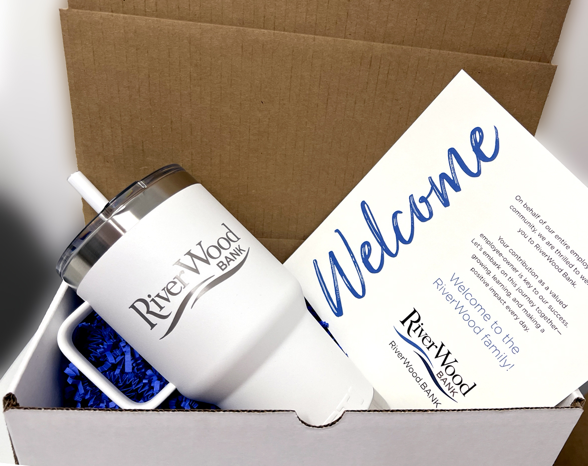 River Wood Bank welcome kit.