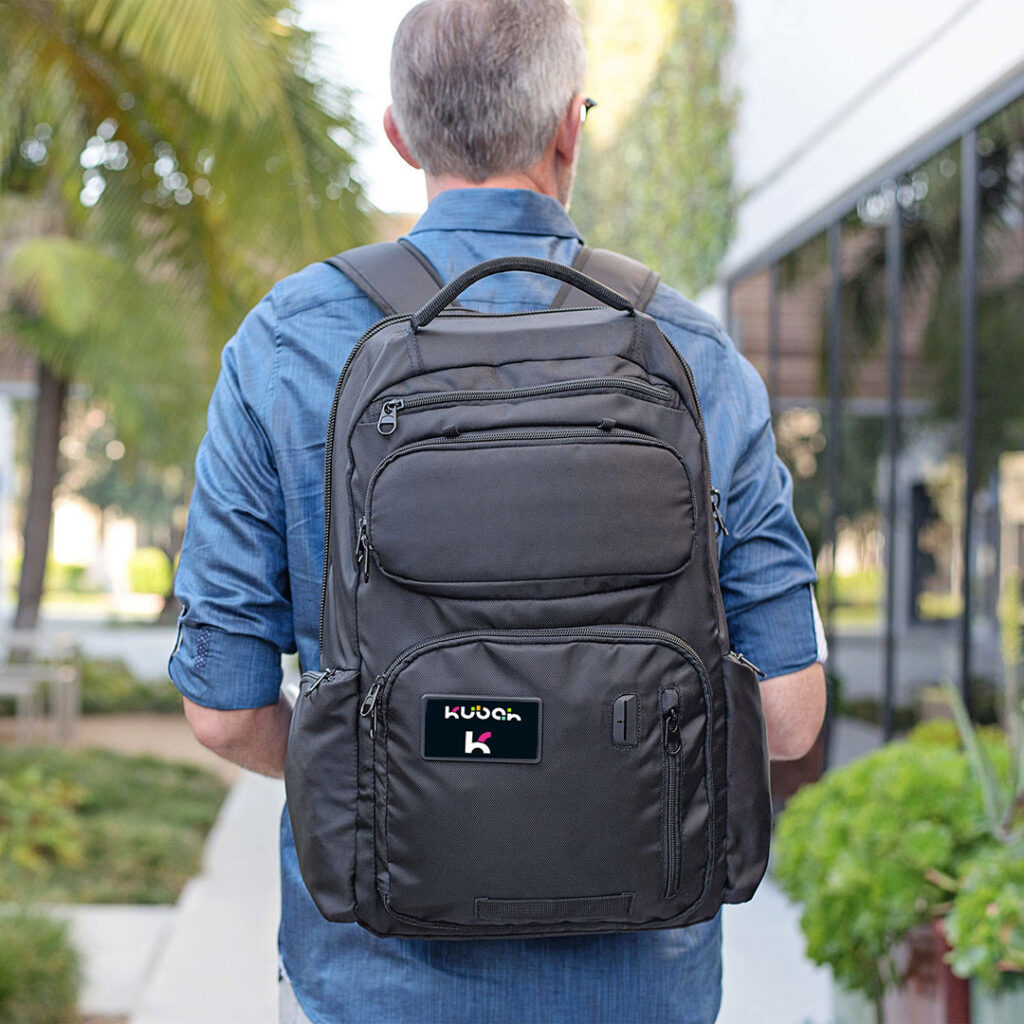 Durable backpack, a practical promotional item that recipients use frequently and keep for years.