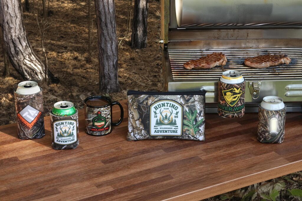 Custom outdoor promotional products creating a lifestyle-driven brand experience that resonates with hunting and outdoor enthusiasts.